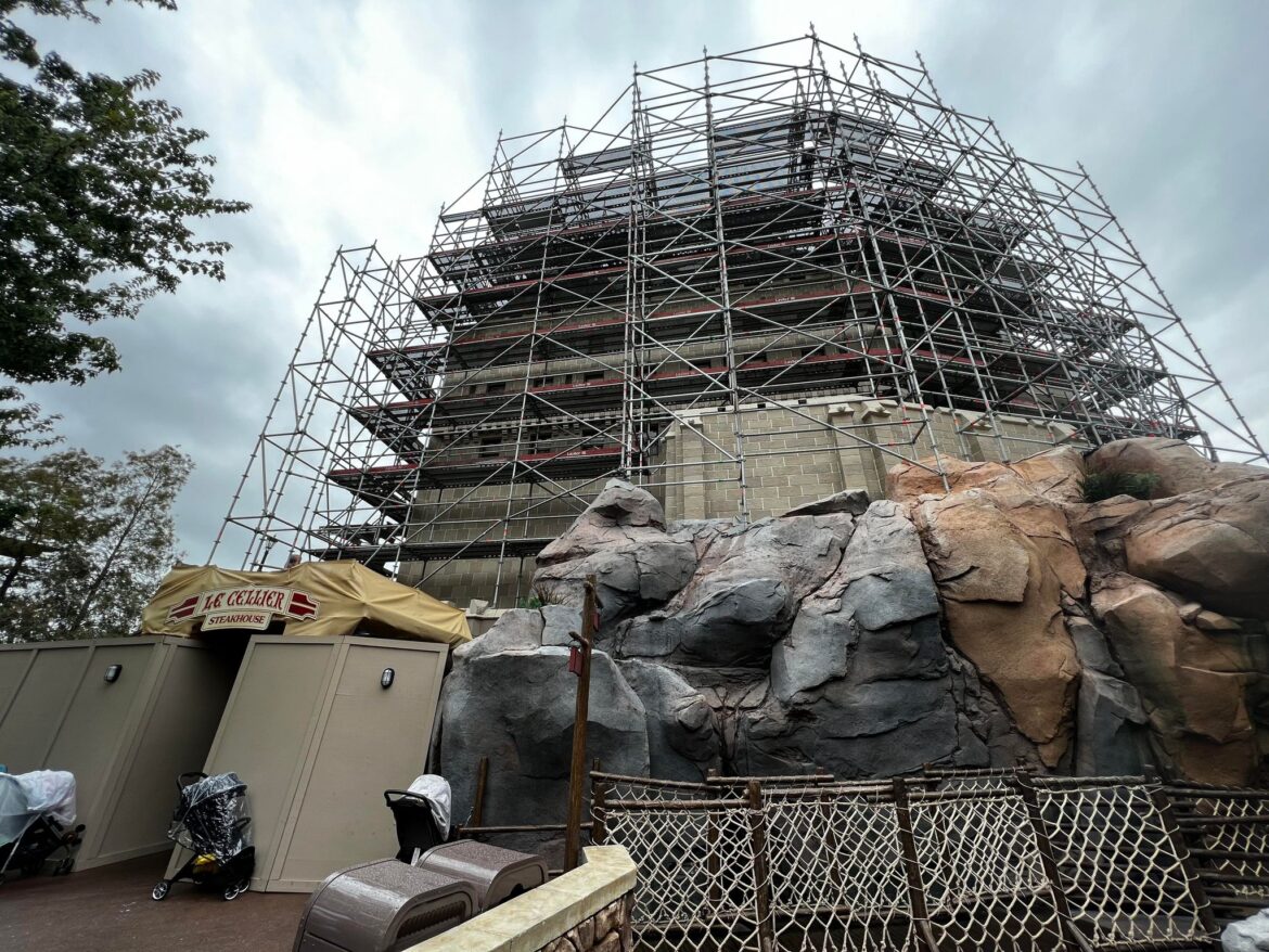 New Paint and More Scaffolding at Epcot’s Canada Pavilion Refurbishment