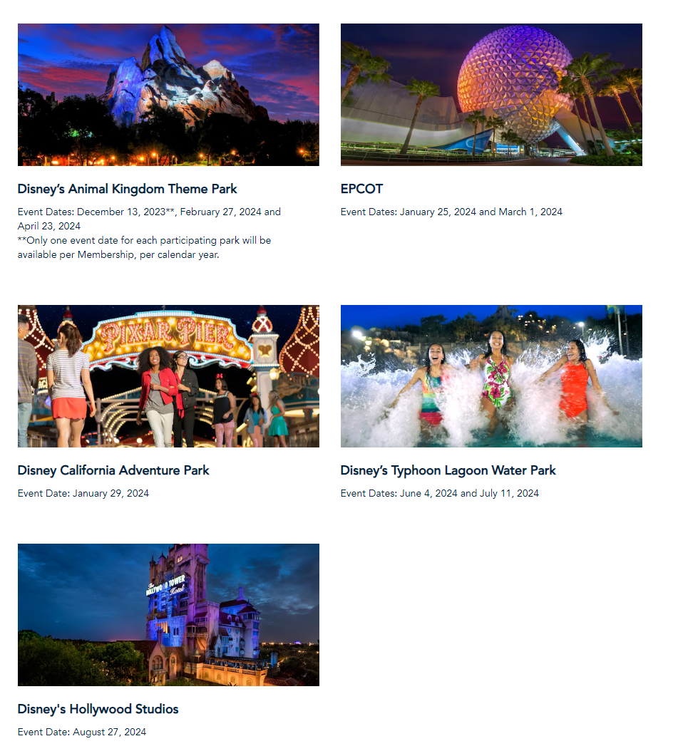 Disney Vacation Club Moonlight Magic Dates Announced for 2024 Chip and Company