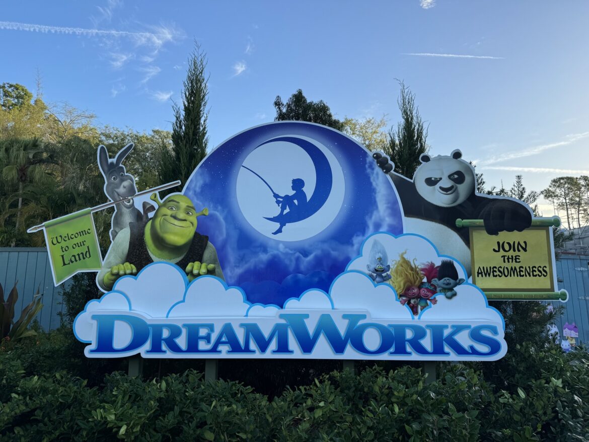 Universal Orlando Debuts New Dreamworks Land Sign