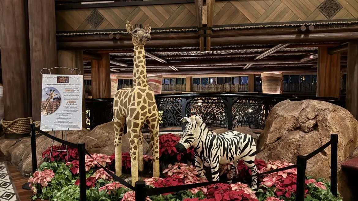 Gingeraffe and Debra the Zebra Return to Animal Kingdom Lodge for 2023
