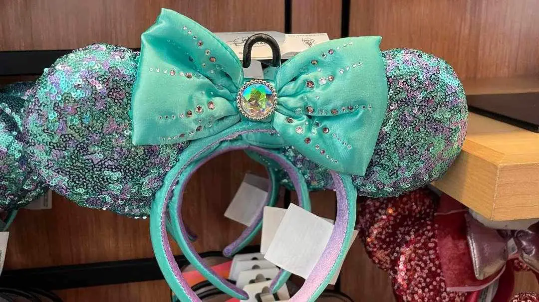 New Purple And Turquoise Sequin Ear Headband Spotted At Magic Kingdom!