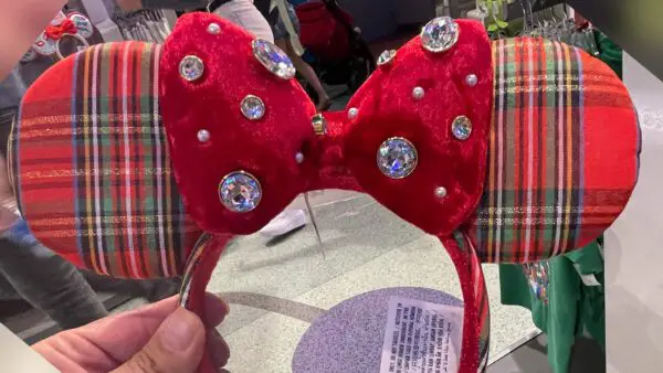 Red Plaid Minnie Ears