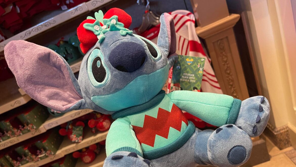 New Stitch Holiday Plush Spotted At Magic Kingdom!