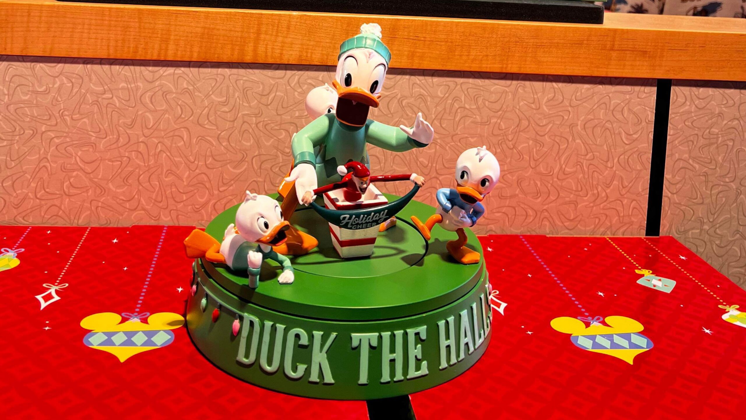 New Donald Duck And Nephews Musical Holiday Figure At Walt Disney World
