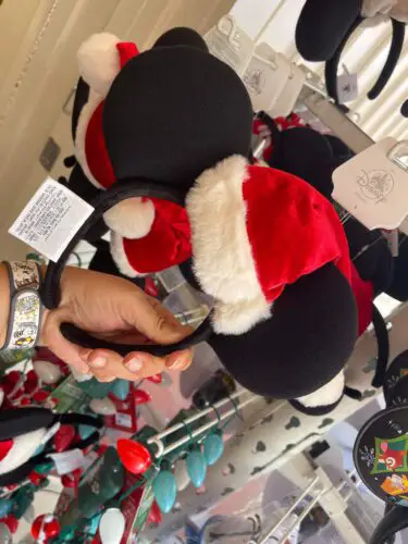 Santa Mickey Mouse Ear Headband