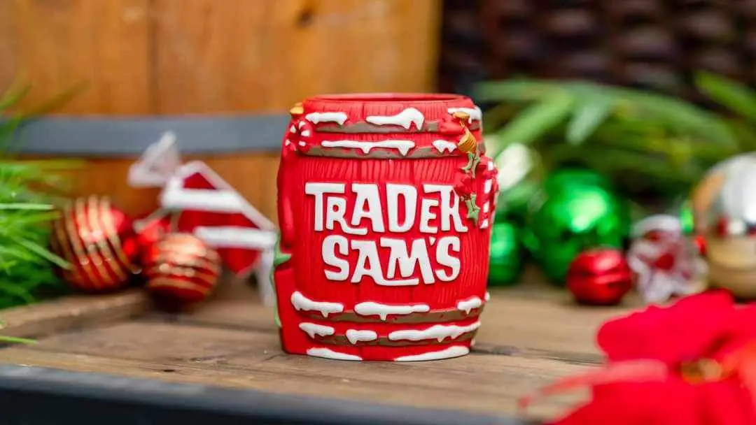 Festive Holiday Rum Barrel Mug Coming to Trader Sam’s in Disneyland