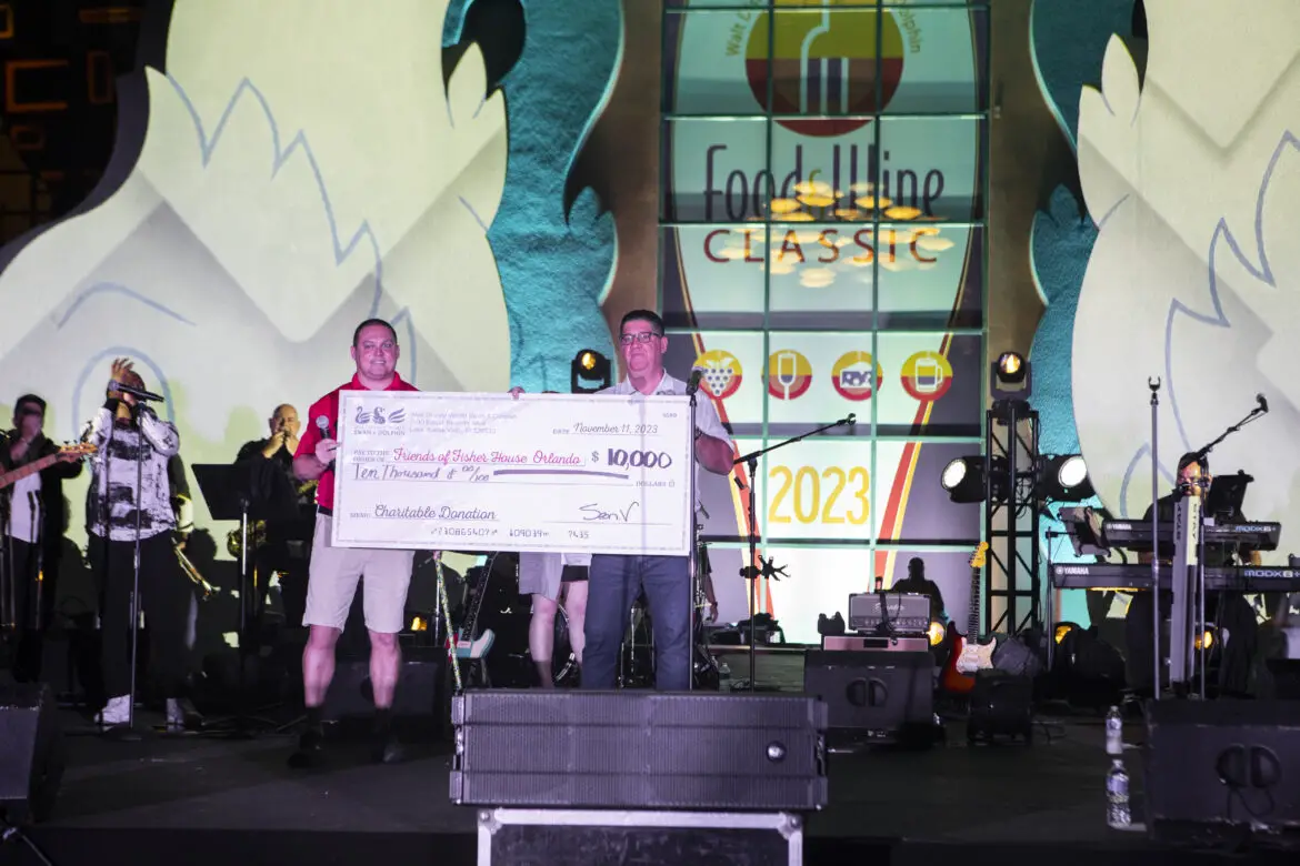 Disney World Swan and Dolphin Food & Wine Classic donates $10,000 to Friends of Fisher House Orlando