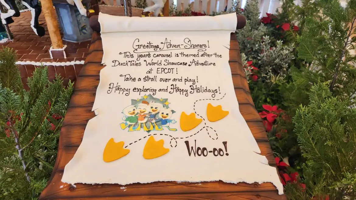 Holiday Gingerbread Carousel Featuring Disney DuckTales at the Beach Club Resort
