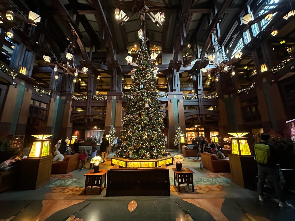 Disney’s Grand Californian Resort & Spa Decorated for the Holidays