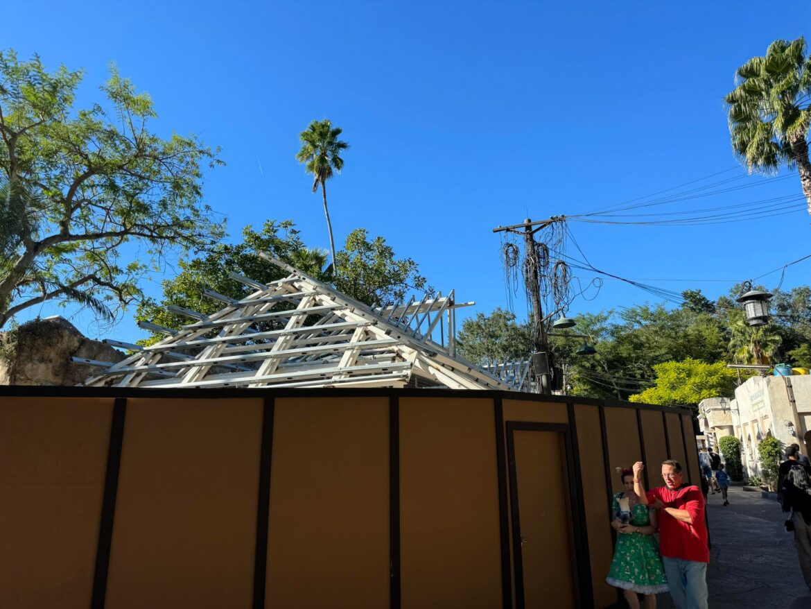 Work Underway for New Covered Seating Area Near Harambe Market at Disney’s Animal Kingdom