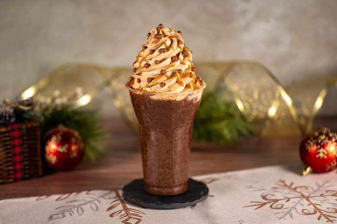 New Frozen Hot Chocolate with Salted Caramel at Swirls on the Water