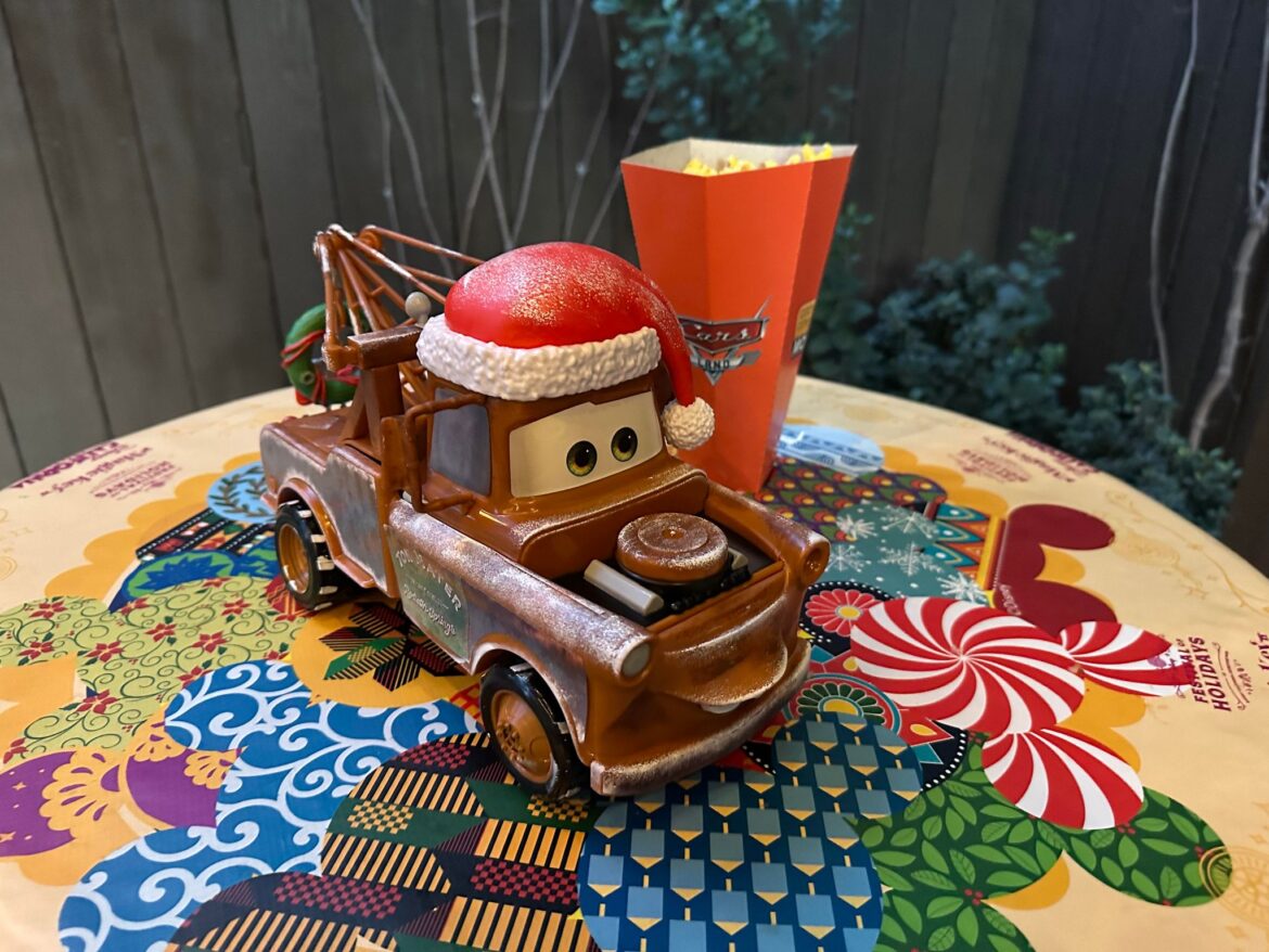 Holiday Tow Mater Popcorn Bucket Rides into Disney California Adventure