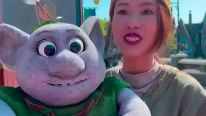 Meet Mossie the Baby Troll at World of Frozen in Hong Kong Disneyland