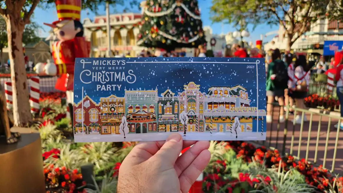 First Look at the 2023 Mickey’s Very Merry Christmas Party Park Map