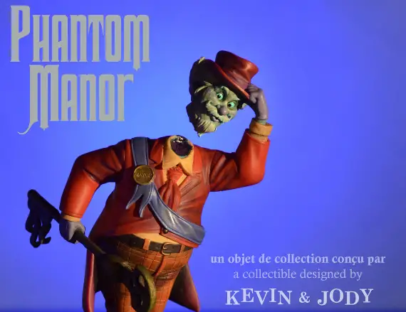 New Phantom Manor Figure Coming to Disneyland Paris from Artists Kevin & Jody