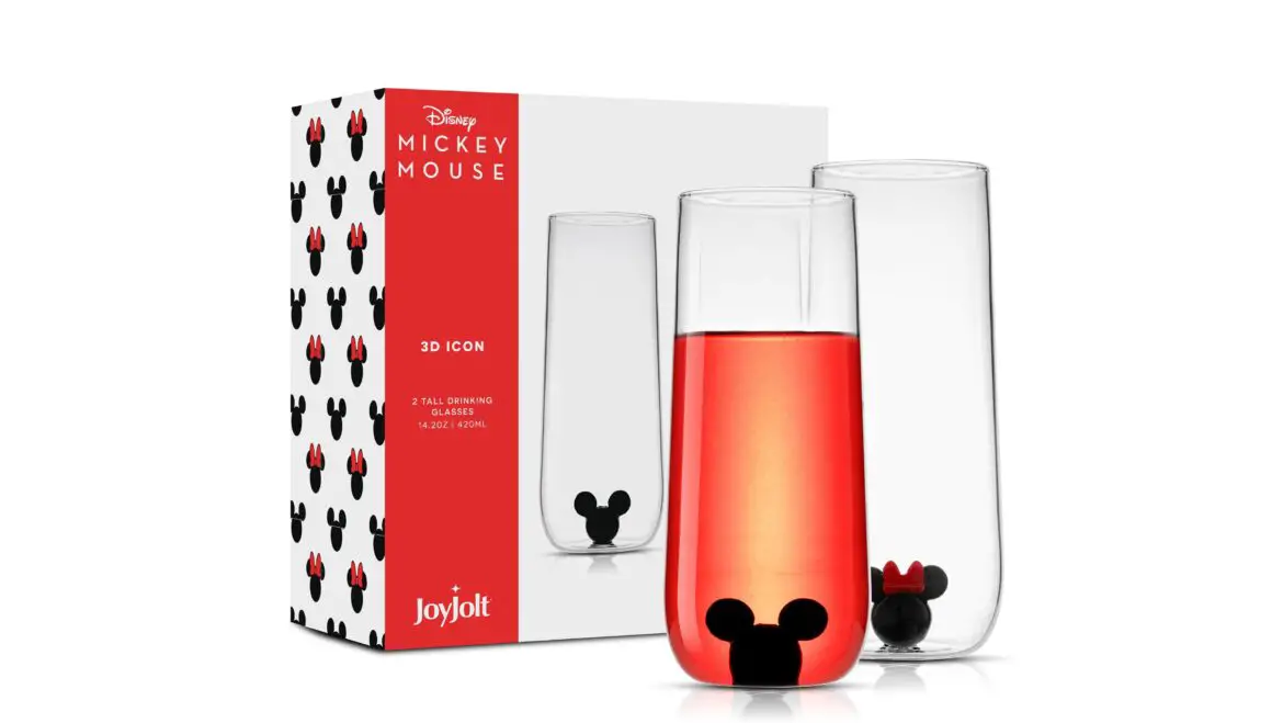 Magical Mickey And Minnie High Glass Set By JoyJolt To Add To Your Kitchen!