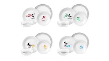 New Disney100 12 Pieces Dinnerware Set by Corelle To Have Magical Meals  Everyday!