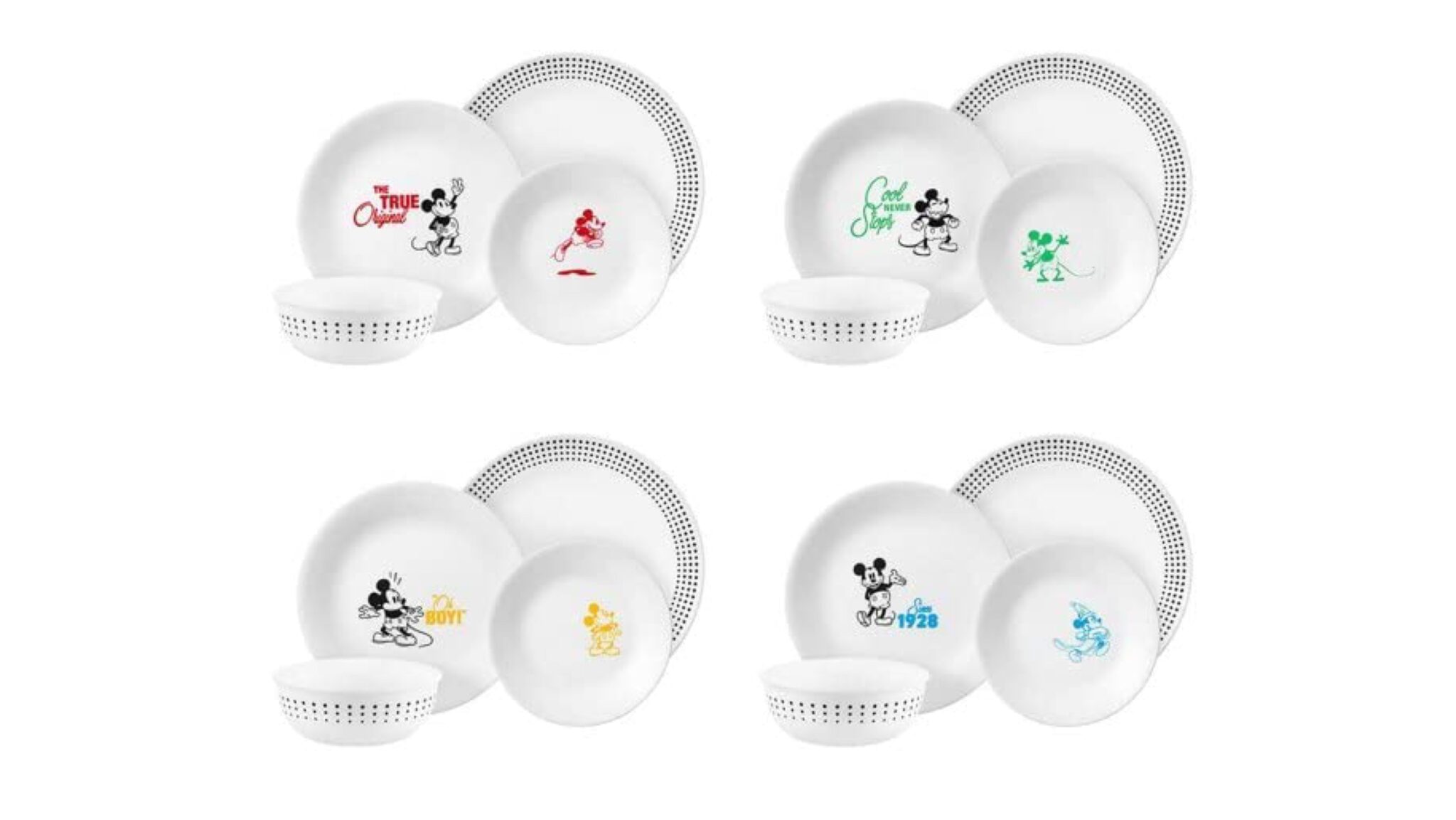 Must Have Corelle 16 Piece Mickey Mouse Dinnerware Set! | Chip and Company