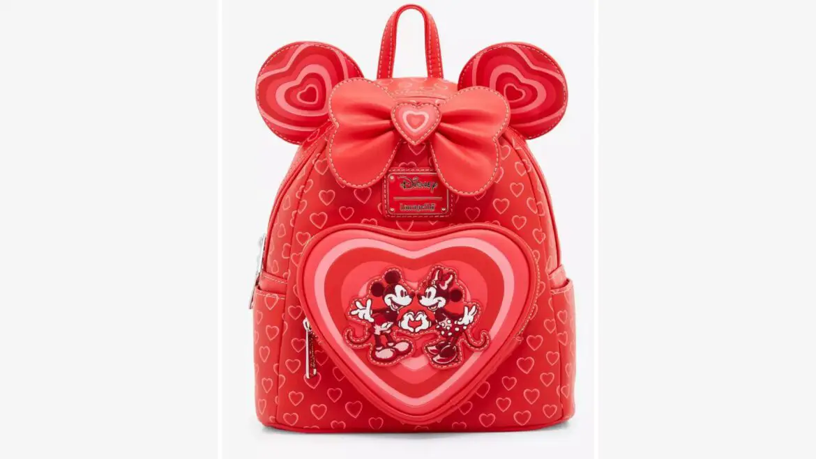 BoxLunch Exclusive Minnie Mouse Hearts Loungefly Backpack For A Romantic Style!