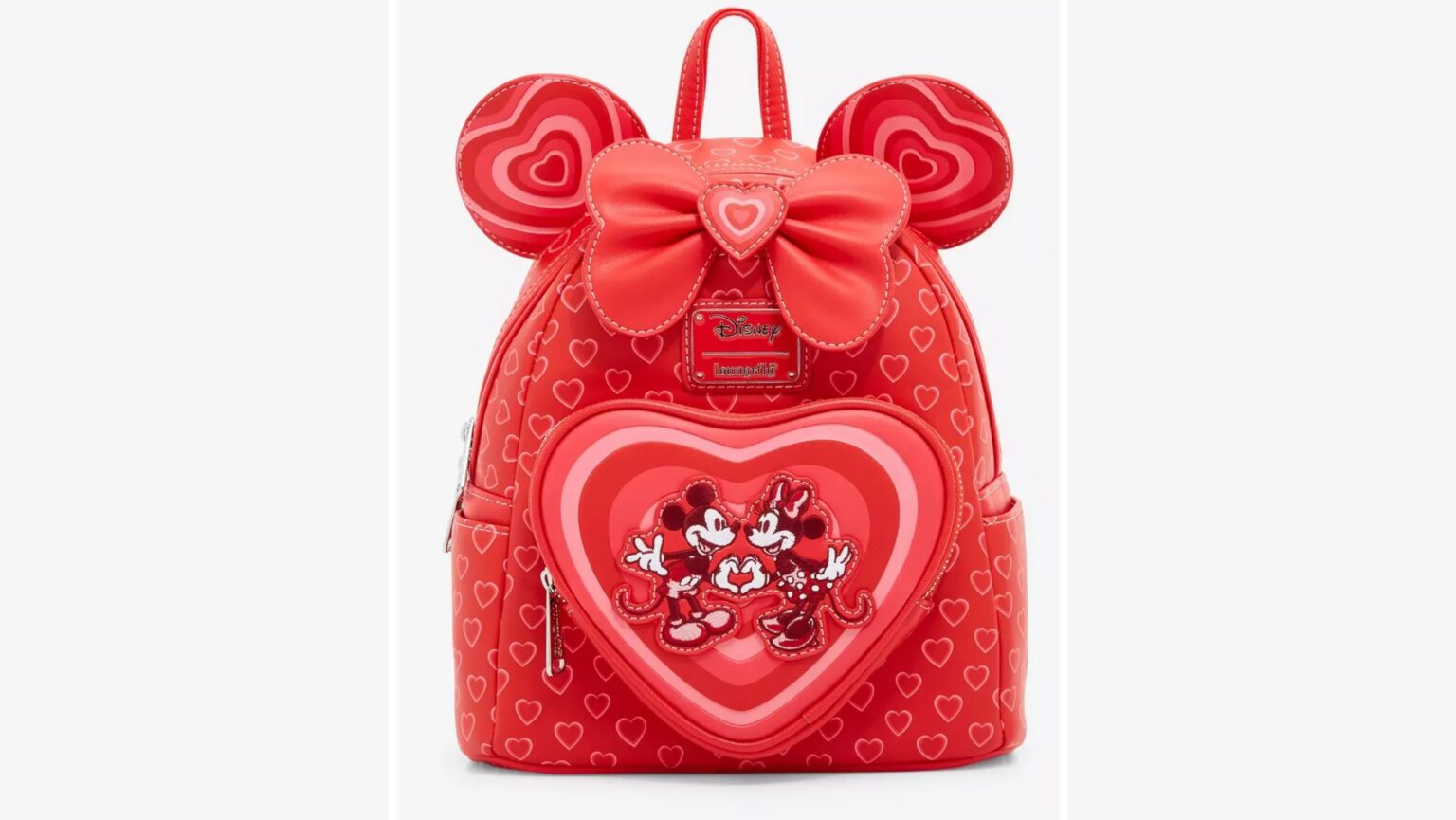 Boxlunch Exclusive Minnie Mouse Hearts Loungefly Backpack For A Romantic Style Chip And Company