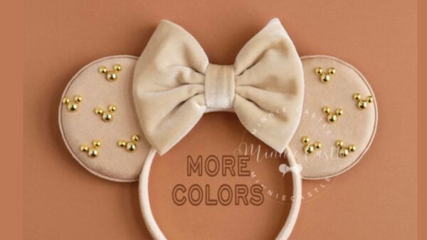 Velvet Minnie Mouse Ears