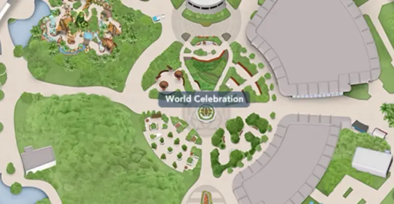 World-Celebration-and-Walt-Statue-Now-Showing-on-Disney-World-Digital-Map