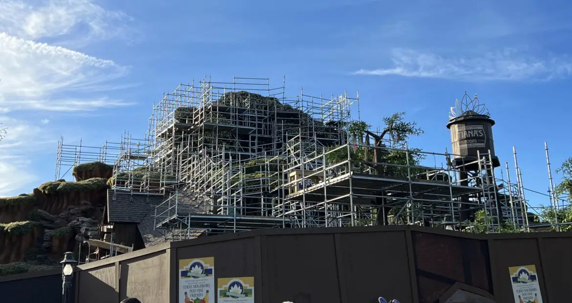 Tiana’s Bayou Adventure Construction Update for December