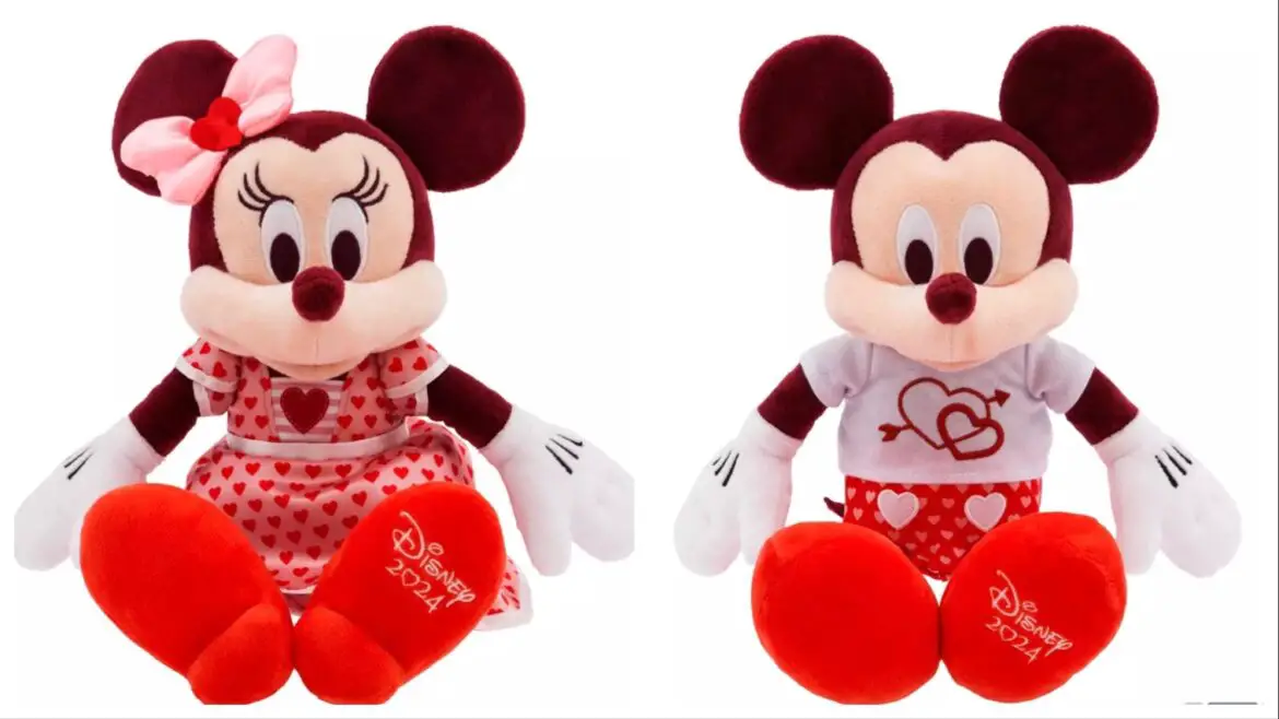 New Mickey And Minnie Valentines Day Plush Now At shopDisney!