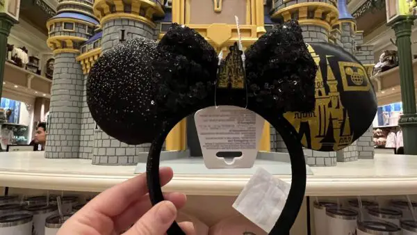 Cinderella Castle Black And Gold Ear Headband
