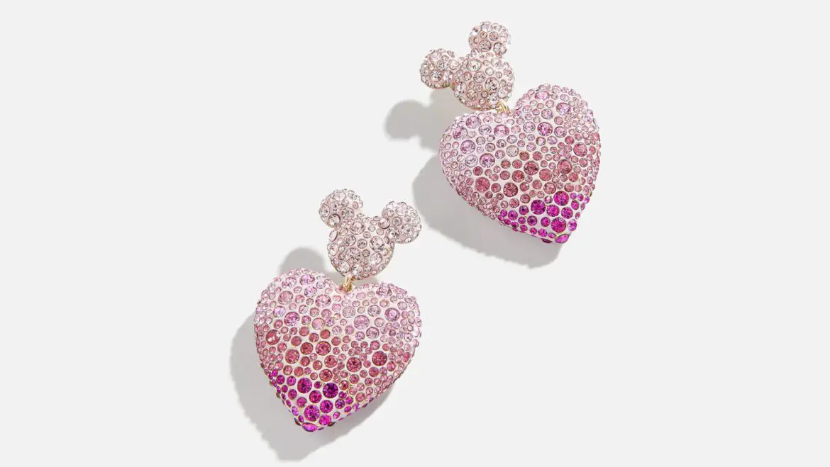 New Pink Mickey Mouse Disney Heart Earrings By BaubleBar For Valentine’s Day!