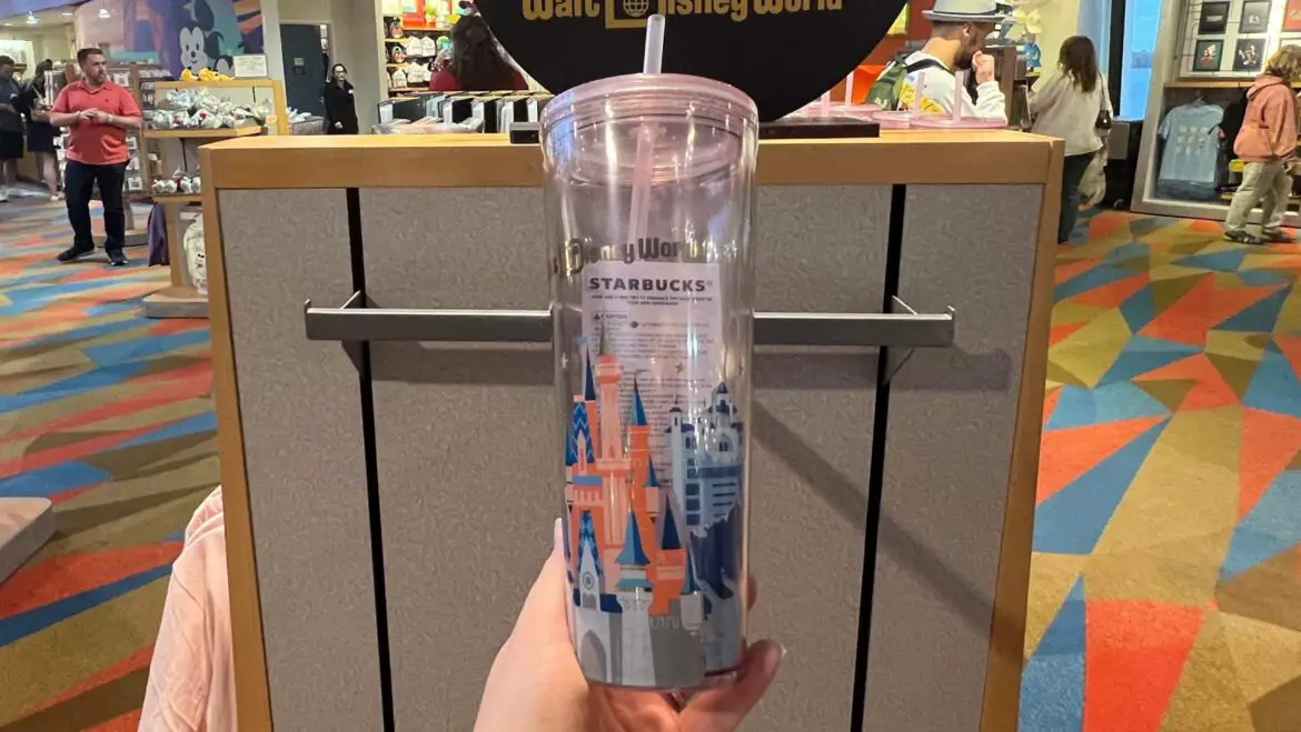 New Walt Disney World Cinderella Castle Starbucks Tumbler Spotted At Disney’s Contemporary Resort!