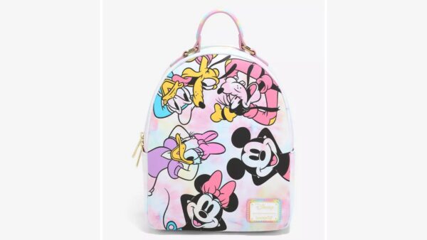 Mickey And Friends Tie Dye Loungefly Backpack