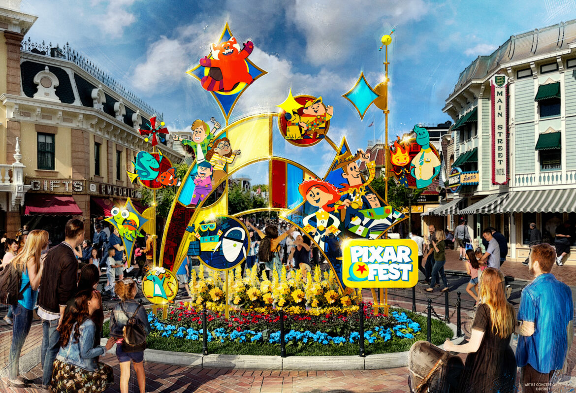 First Look Pixar Fest Décor Coming to Disneyland Resort