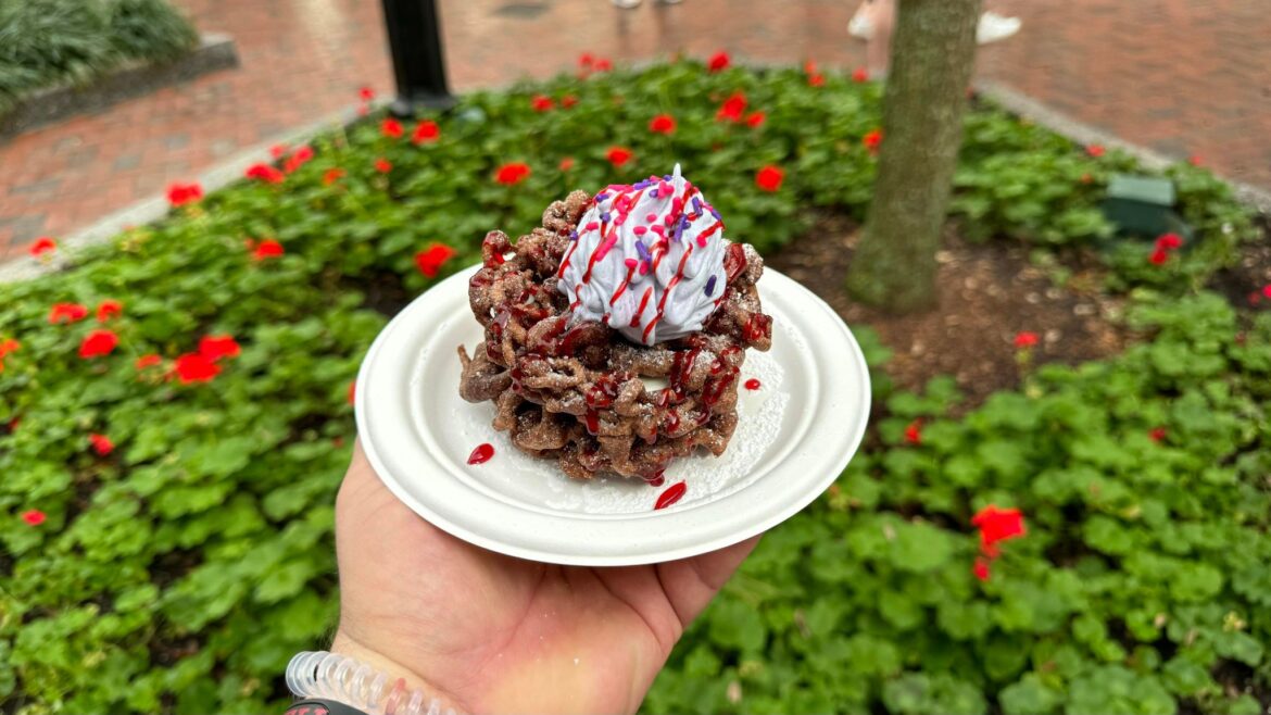 Crazy Chocolate Funnel Cake Sandwich is a Wonderful Sweet Treat at Festival of the Arts
