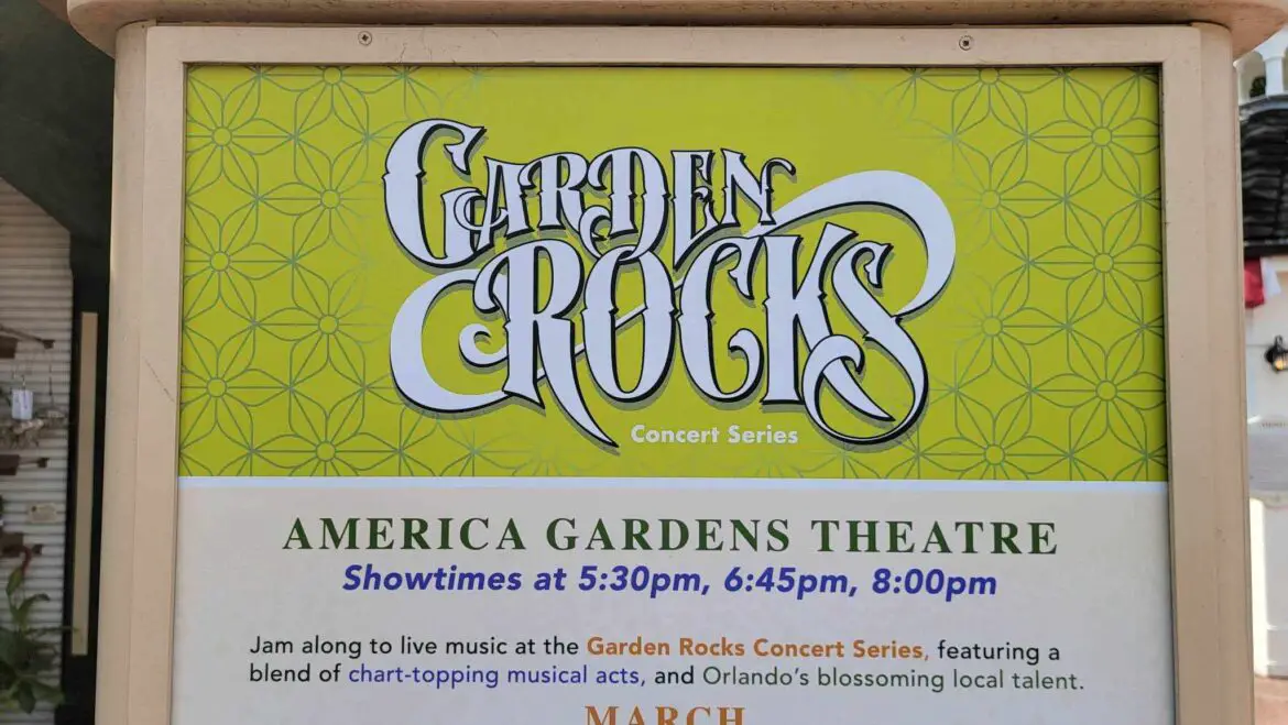 New Acts Added to Epcot’s Garden Rocks Concert Series