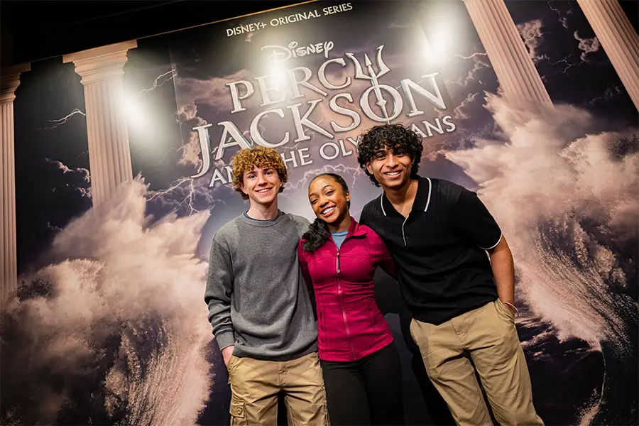 The Cast from Percy Jackson and the Olympians Drop by Walt Disney World