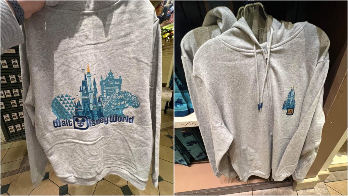 Walt Disney World Icons Zip Hoodie Spotted At Magic Kingdom!