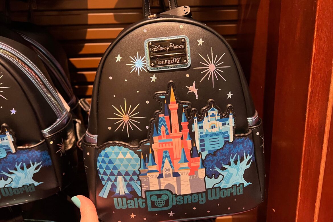 Walt Disney World Icons Loungefly Backpack Available At Magic Kingdom!