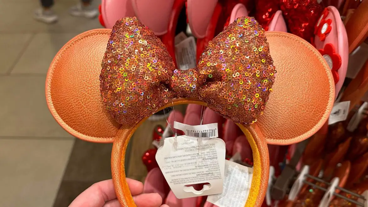 Peach Punch Minnie Ears Spotted At Disney Springs!