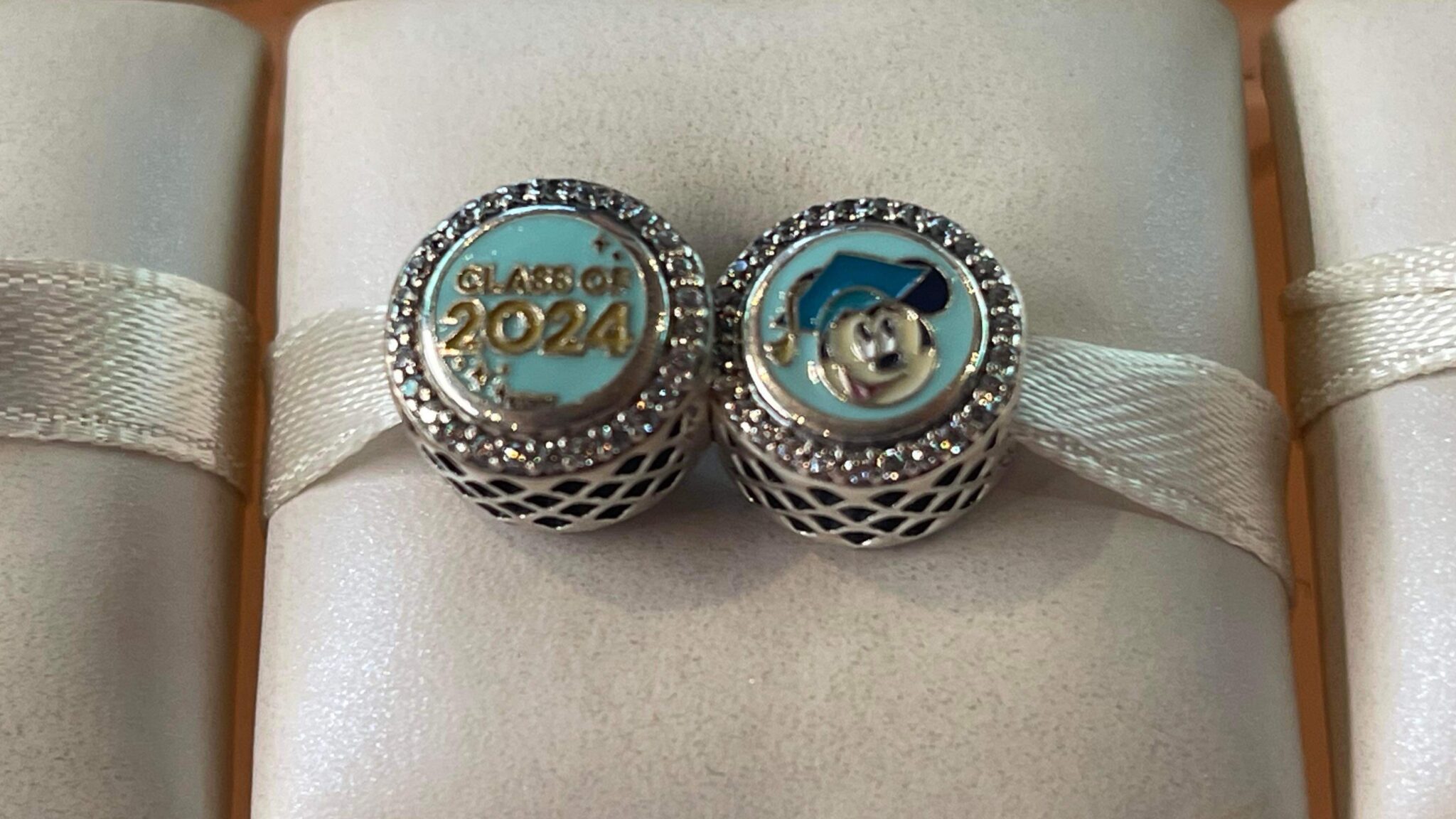 Mickey Mouse 2024 Graduation Pandora Charm Available At Epcot! Chip