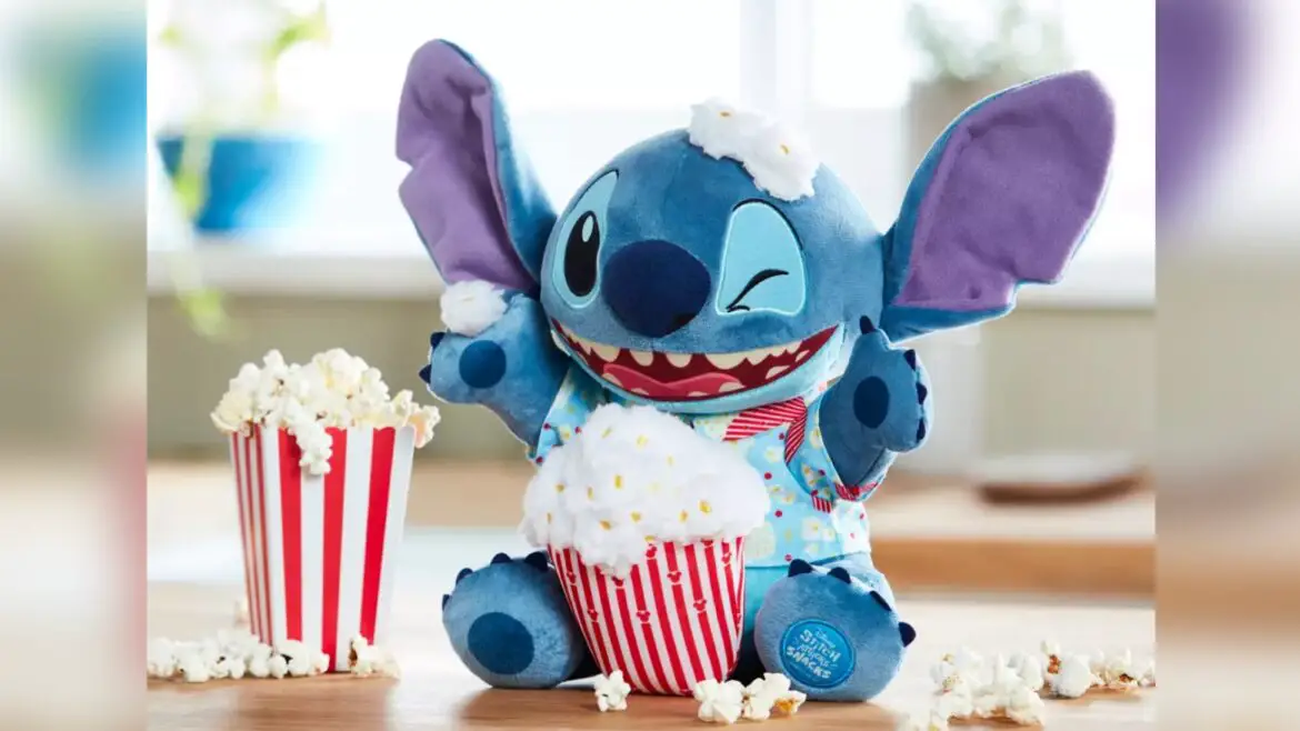 New Stitch Attacks Snacks Popcorn Plush Available Now At shopDisney!