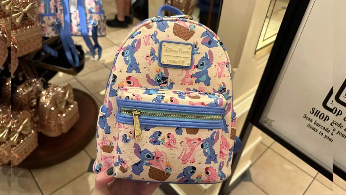 Stitch And Angel Loungefly Backpack Spotted At Animal Kingdom!