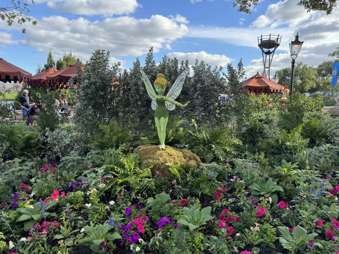 Tinkerbell & Other Toparies Out Ahead of EPCOT’s Flower & Garden Festival
