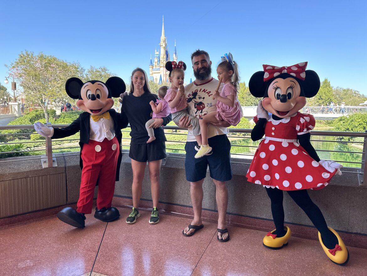 Jason Kelce and family Spotted at Walt Disney World