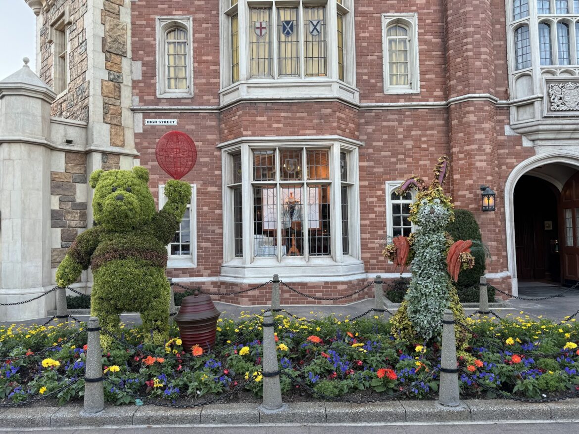 Pooh & Friends Topiaries Installed ahead of the Opening of EPCOT Flower & Garden Festival