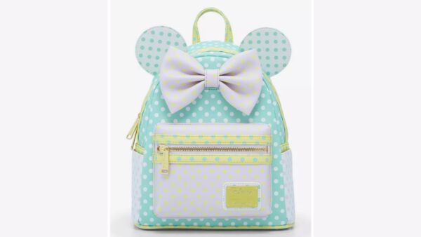 Minnie Mouse Pastel Polka Dot Loungefly Backpack