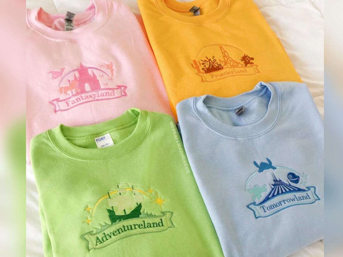 Disney Parks Lands Sweatshirts To Match With Your Friends!