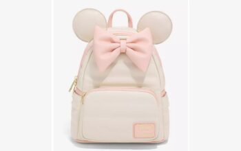 Minnie Mouse Pink Tonal Puff Backpack
