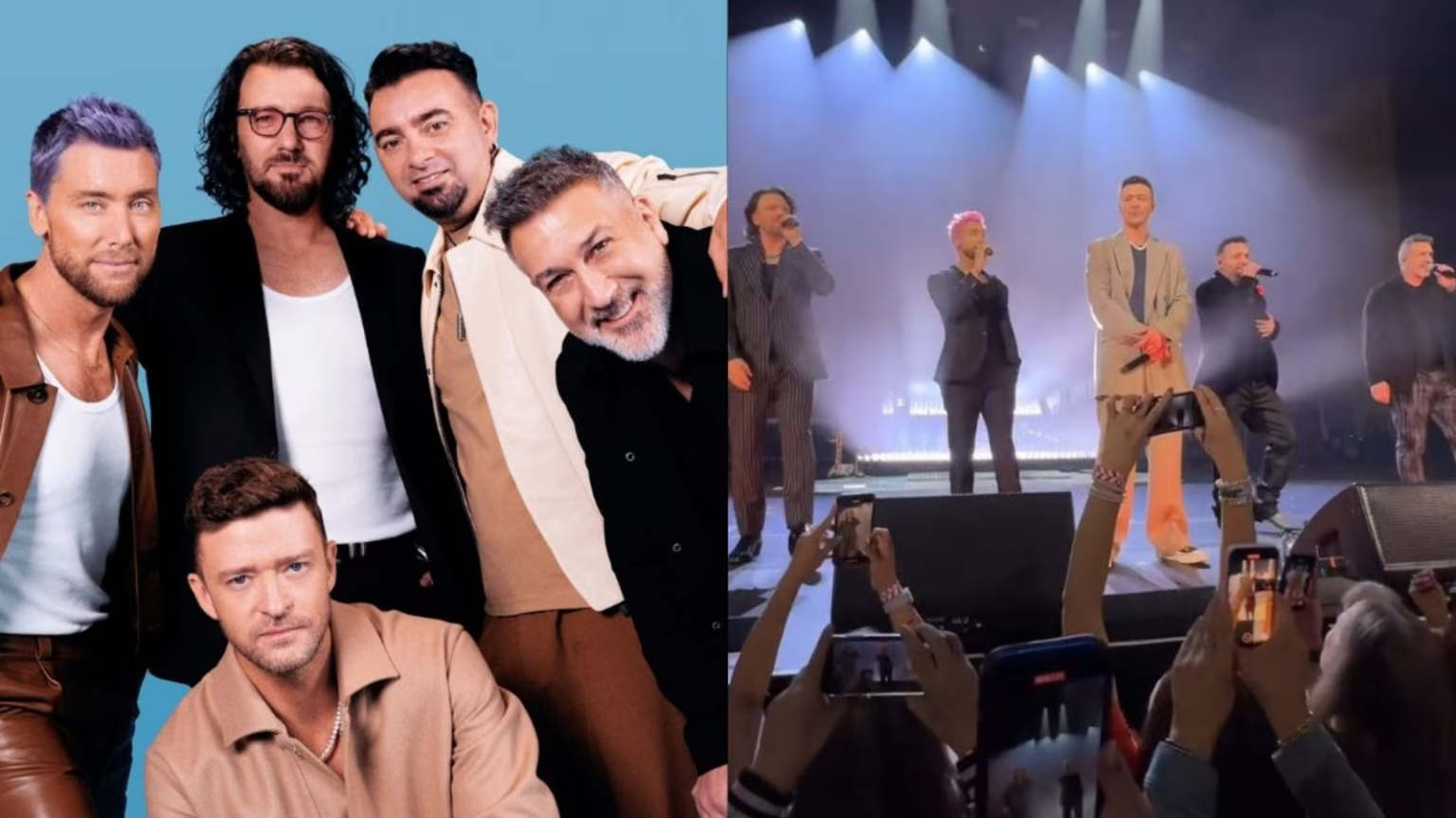 NSYNC Reunites Onstage At Justin Timberlake Show | Chip And Company