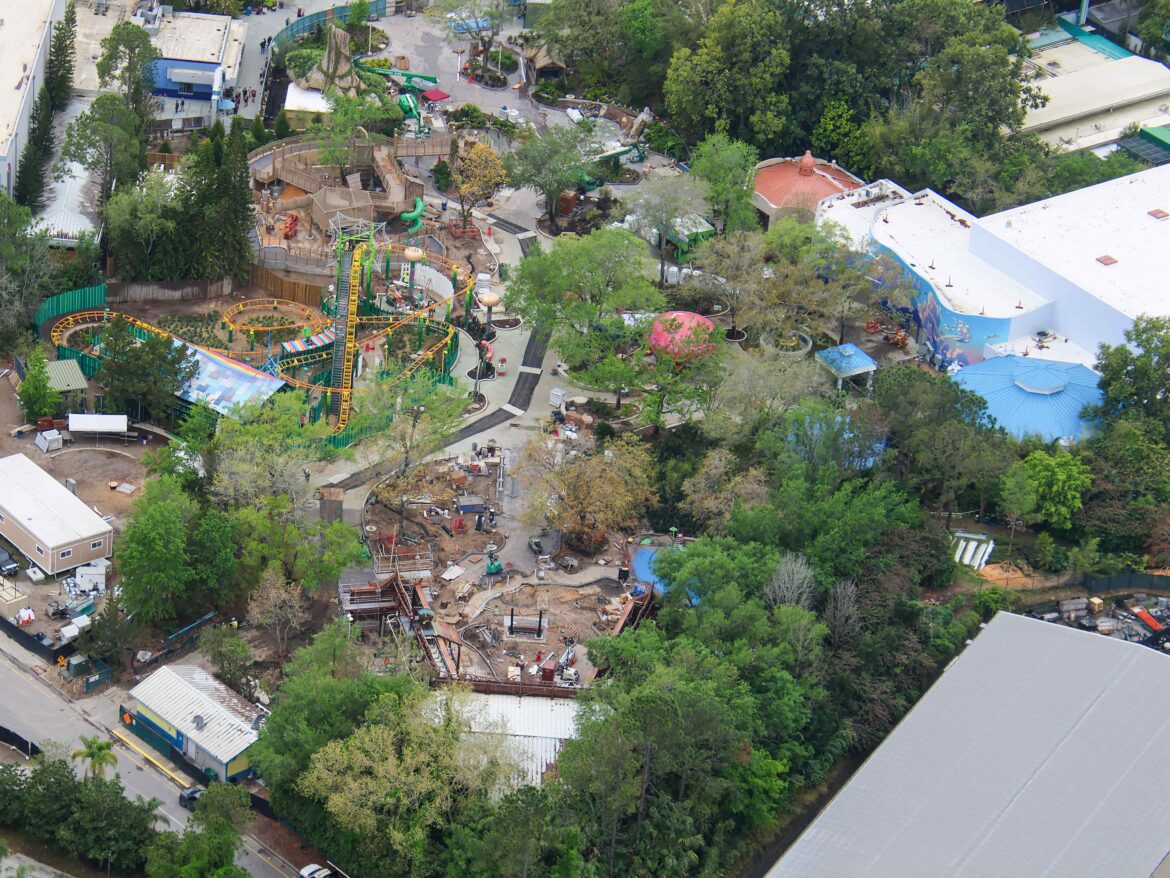 Aerial Look of DreamWorks Land in Universal Studios Florida